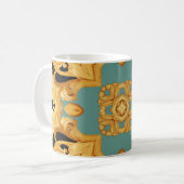 Mug Ornement baroque doré éléments 3D (Devant gauche)