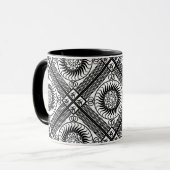 Mug ornement celtique diagonal (Devant gauche)