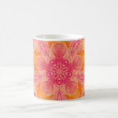 Mug Ornement de dentelle Mandala : Conception d'aquare (Centre)