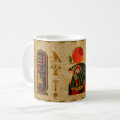 Mug Ornement de Horus d'Egyptien sur le papyrus (Devant gauche)