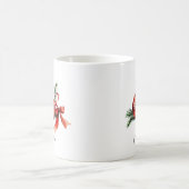 Mug Ornement de Noël à l'aquarelle avec écriture simpl (Centre)