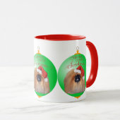 Mug Ornement de Noël Pékinois (Devant droit)
