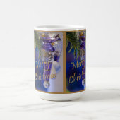 Mug Ornement de Noël pourpre (Centre)