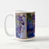 Mug Ornement de Noël pourpre (Gauche)