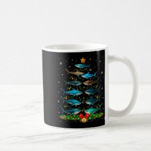 Mug Ornement de sapin de Noël requin drôle pour les am