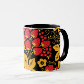 Mug Ornement d'érable de fraise (Devant droit)