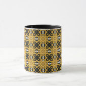 Mug Ornement doré sur fond noir (Centre)