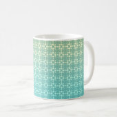 Mug Ornement floral, dégradé (Devant droit)
