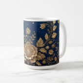 Mug Ornement floral doré (Devant droit)