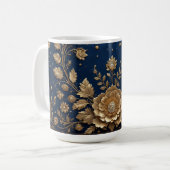 Mug Ornement floral doré (Devant gauche)