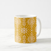Mug Ornement folklorique Ikat - texture ethnique. (Devant droit)