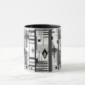 Mug Ornement moderne abstrait éléments géométriques vi (Centre)