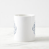 Mug Ornement Monogramme Laver Personnalisé (Centre)