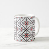 Mug ornement motif sans couture (Devant droit)