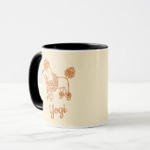 Mug Ornement Poodle Nom Personnalisé – Cadeau de Chien (Devant gauche)