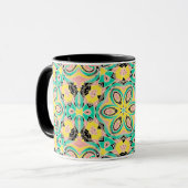 Mug Ornement rétro (Devant gauche)