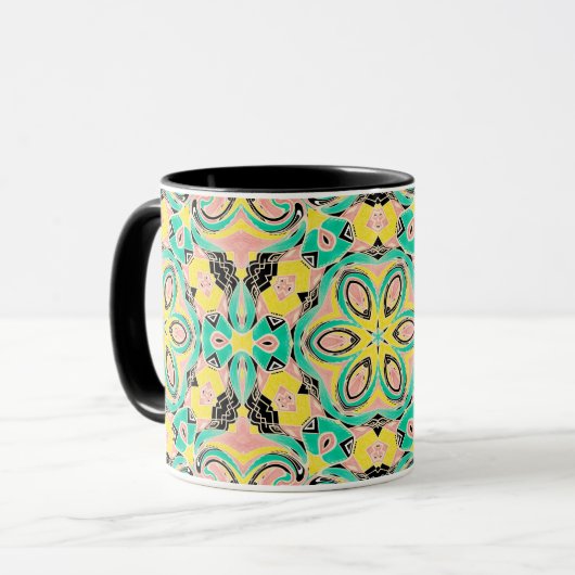 Mug Ornement rétro (Devant gauche)