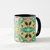 Mug Ornement rétro (Devant droit)