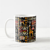 Mug Ornement traditionnel ethnique africain, patte tri (Gauche)