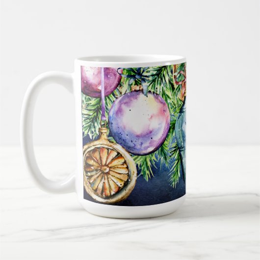 Mug Ornements d'arbre de bijoux (Gauche)