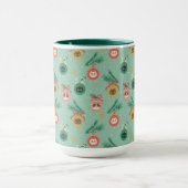 Mug Ornements de chats sur Motif d'arbre (Centre)
