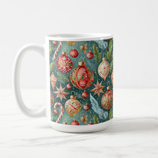 Mug Ornements de fêtes (Gauche)