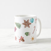 Mug Ornements de Noël (Devant droit)