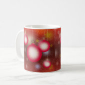 Mug Ornements de Noël étoilés (Devant gauche)