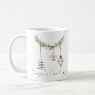 Mug ornements de Noël modernes