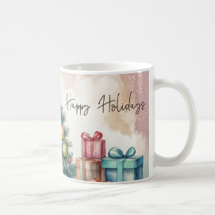 Mug Ornements de Noël pour arbre vintage avec cadeaux