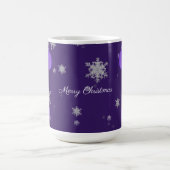 Mug ornements de Noël pourpre (Centre)
