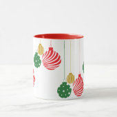 Mug Ornements de Noël suspendus (Centre)