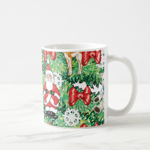 Mug Ornements orientés de Pôle Nord mini sur l'arbre