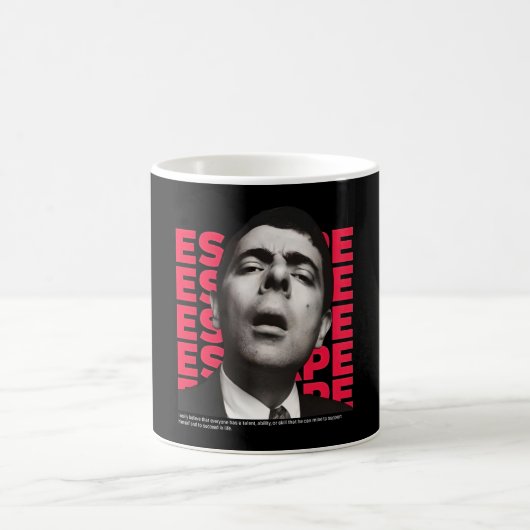 Mug Orphic Mr Bean Escape design - citation motivation (Centre)