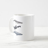 Mug Orque, baleine bossue et baleine gris (Devant gauche)