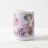 Mug Orquídea rosa Taza personalizada: fotos/nombre (Centre)