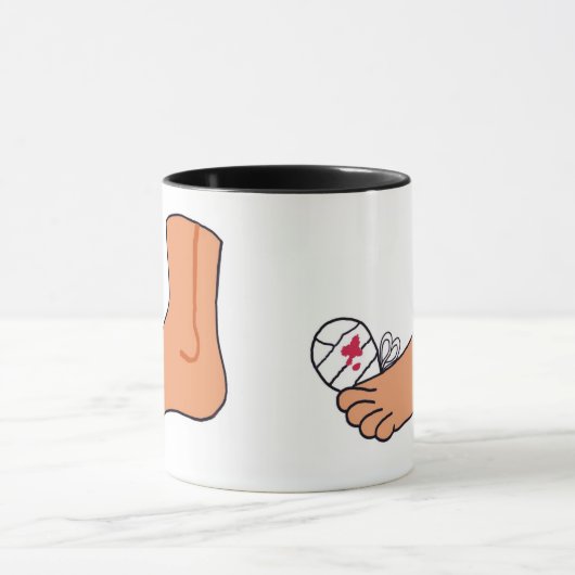 Mug Orteil cassé par Foot-2 (Centre)