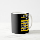 Mug Orthographe des abeilles Pun d'Halloween Costume p (Devant droit)