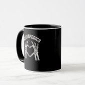 Mug Orthopédie Squelette Coeur main Ortho Infirmière R (Devant gauche)