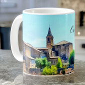 Mug Orvieto Italie Hillside avec Orvieto Texte