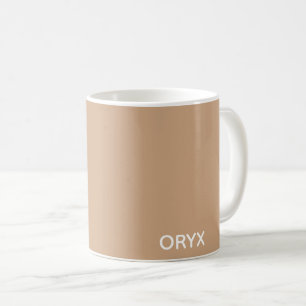 Mug Oryx brown beige color name