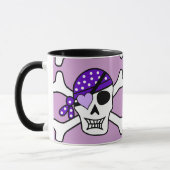 Mug Os croisés pourpres de pirate (Gauche)