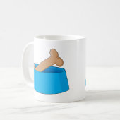 Mug Os de chien dans la cuvette (Devant gauche)