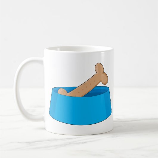 Mug Os de chien dans la cuvette (Gauche)