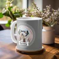 Os de chien et pois gris Poka Dot Animaux de compa