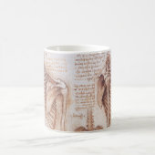 Mug Os de squelette de Léonard de Vinci, anatomie huma (Centre)