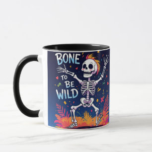 Mug Os en liberté Squelette dansant Halloween