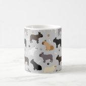 Mug Os et pattes de Bulldog en France gris (Centre)