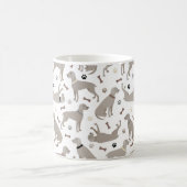 Mug Os et pattes Weimaraner blanc (Centre)