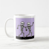 Mug Os squelette drôle danse Halloween (Gauche)